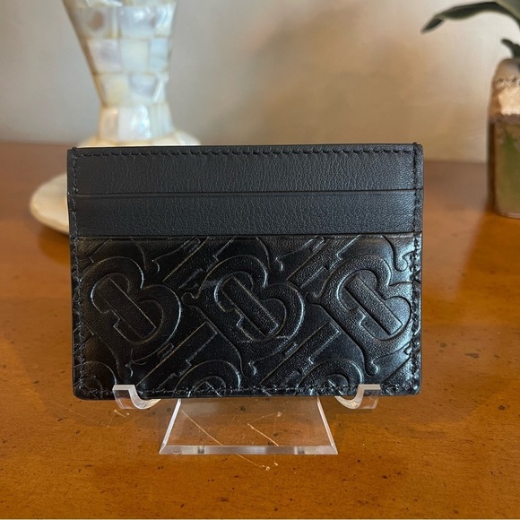 BRAND NEW Burberry Embossed TB Monogram Card Holder - Picture 2 of 3